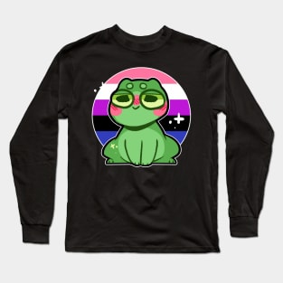 pride frog- Genderfluid Variant Long Sleeve T-Shirt